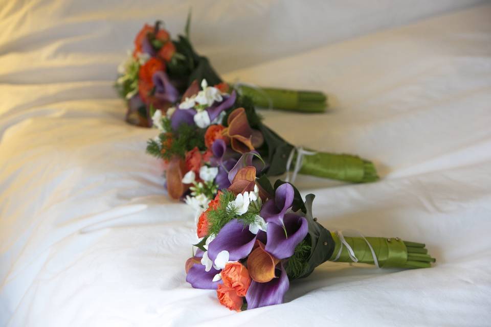 Floral table runner