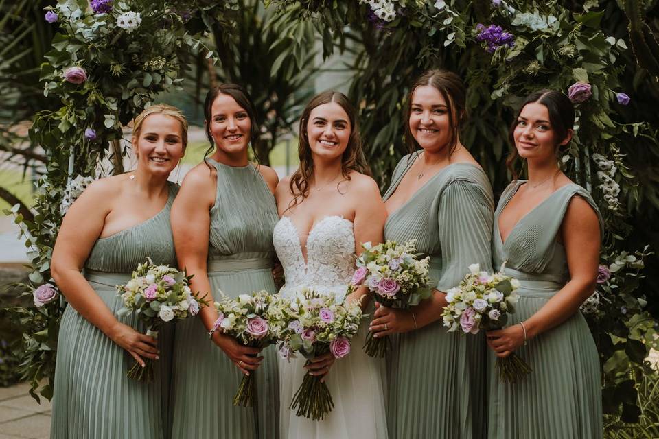 Ellie and her bridal party