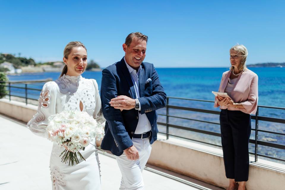 Seaside ceremony