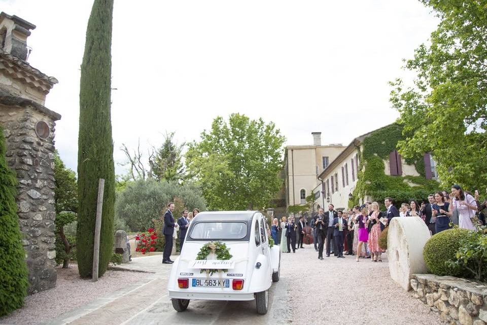 2CV wedding in France