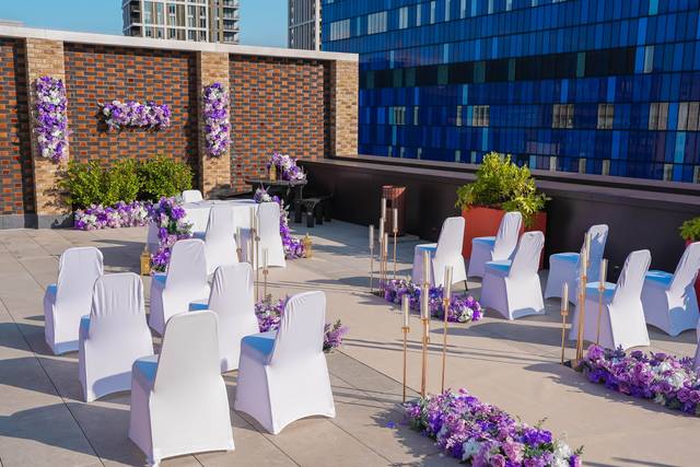 Terrace wedding layout