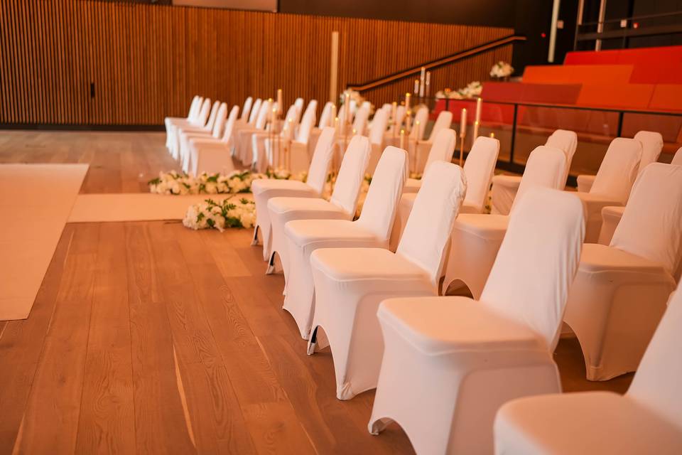 Council Chamber wedding layout