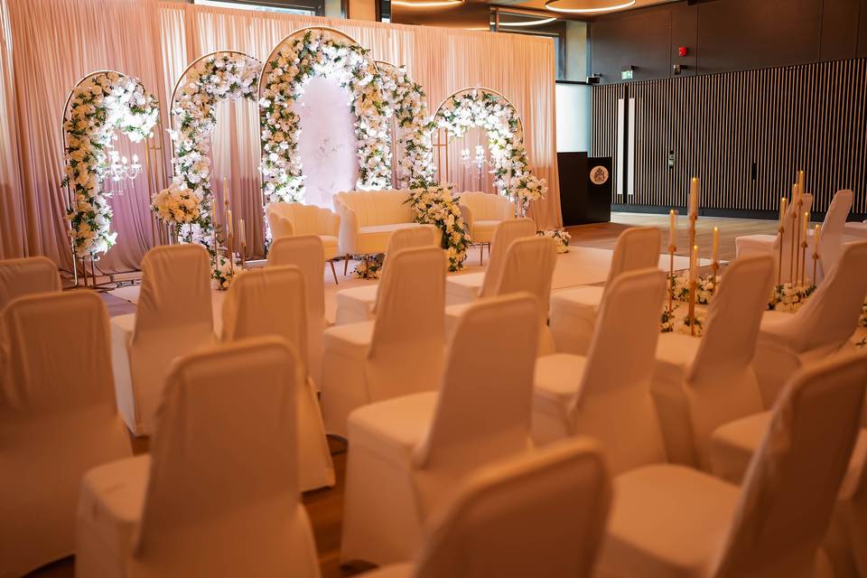 Council Chamber wedding layout
