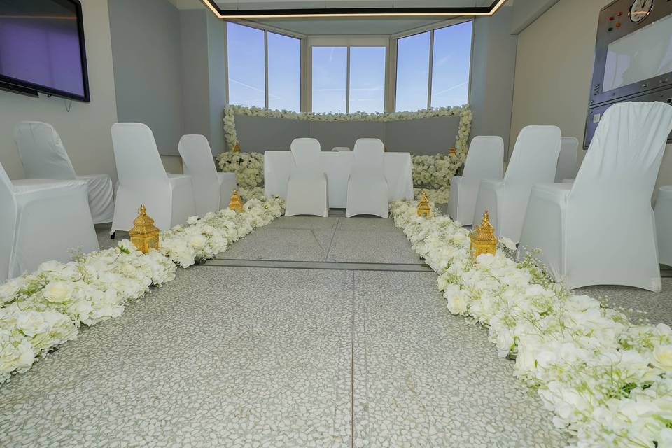 Theatre wedding layout