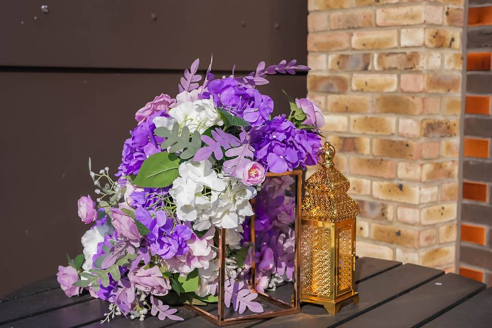 Terrace wedding layout