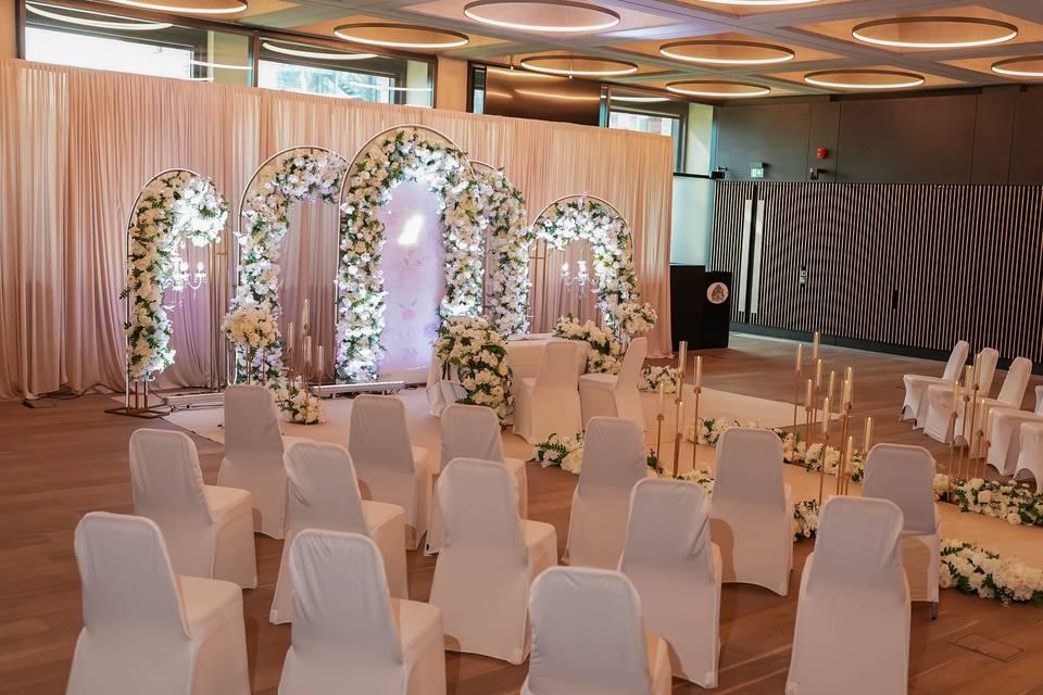 Council Chamber wedding layout