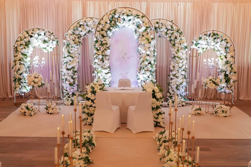 Council Chamber wedding layout