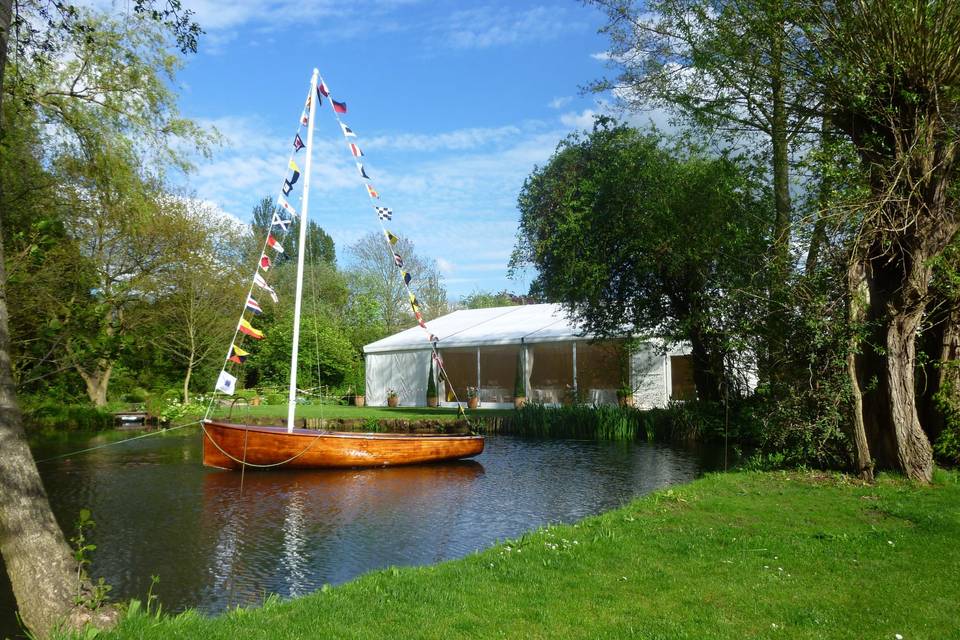 Marquee by the lake