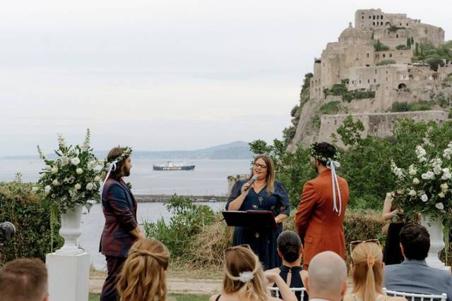 A wedding by the sea.