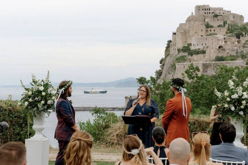 A wedding by the sea.