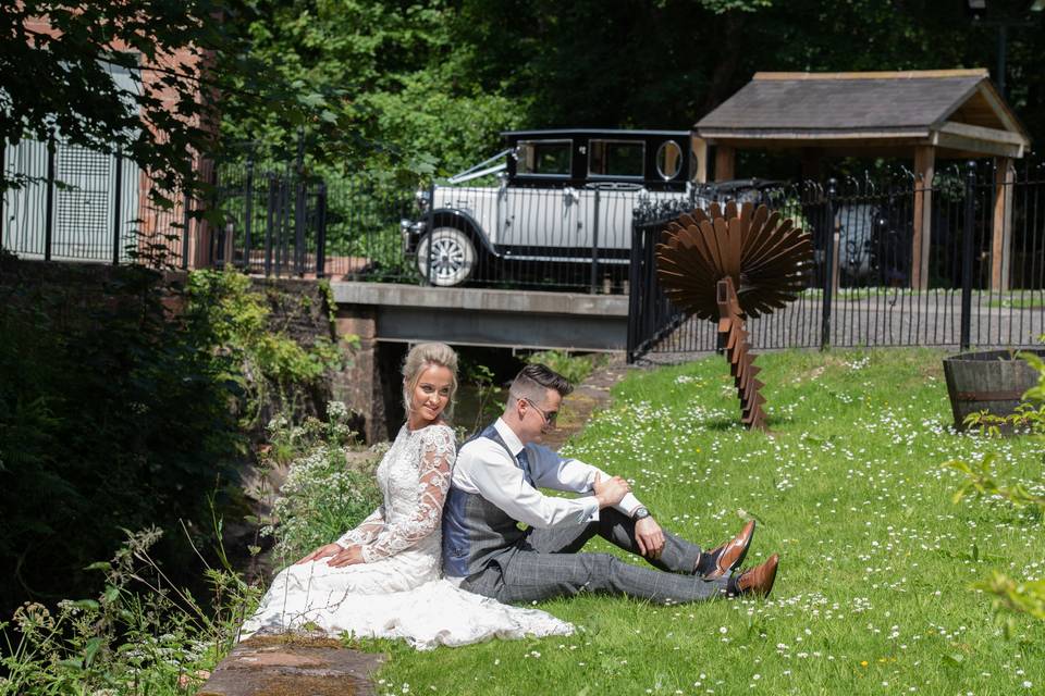 Couple by the stream