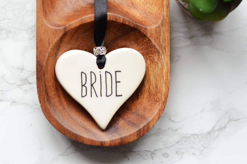 Bride Ceramic Heart