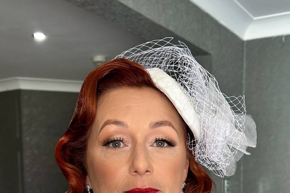 Vintage bridal makeup