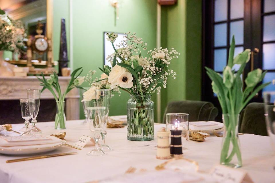 Private dinner tablescape