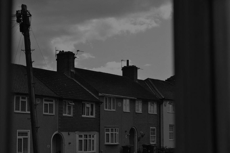 House in black and white