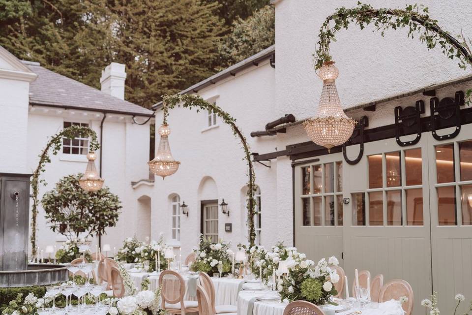Wedding Breakfast Courtyard