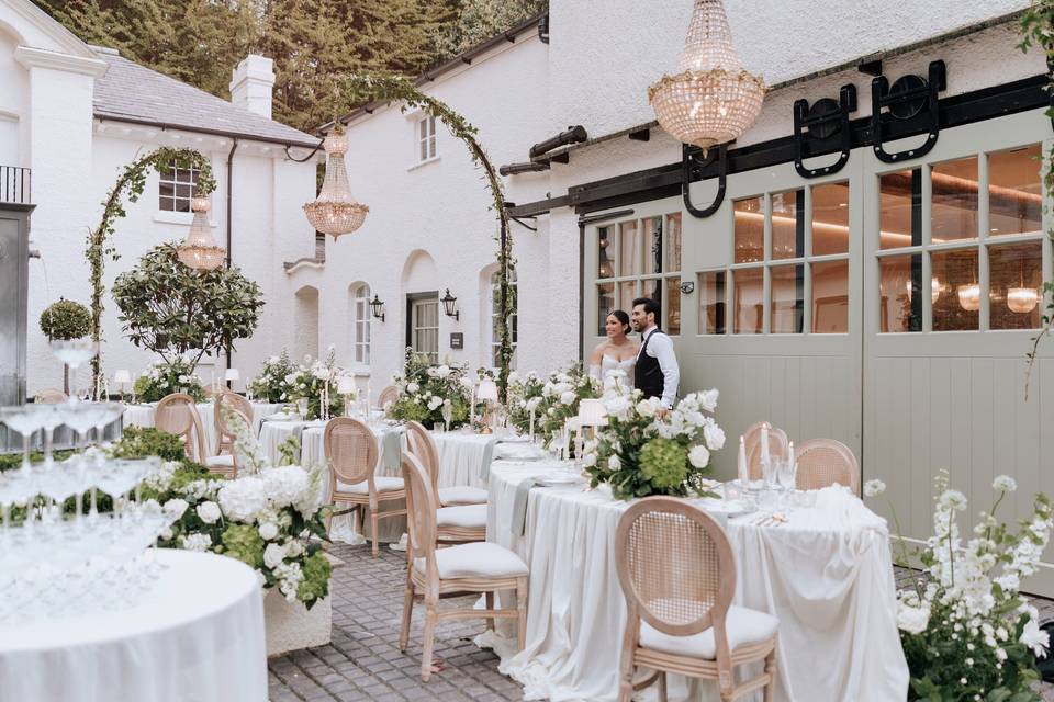 Wedding Breakfast Courtyard