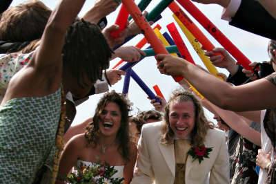 Boomwhacker down the aisle