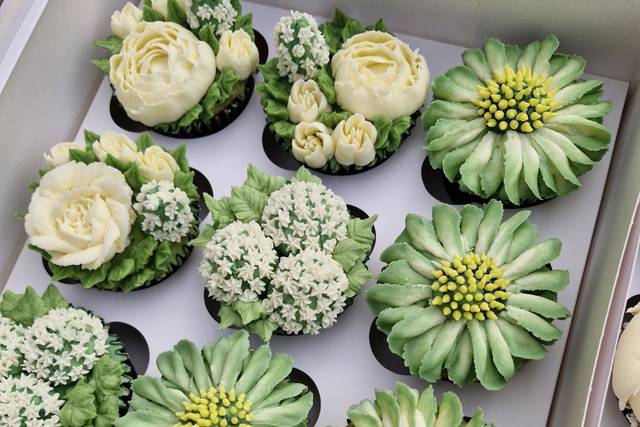 Sage greens and white