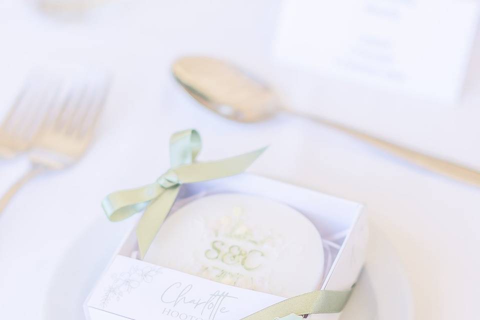 Personalised wedding favour