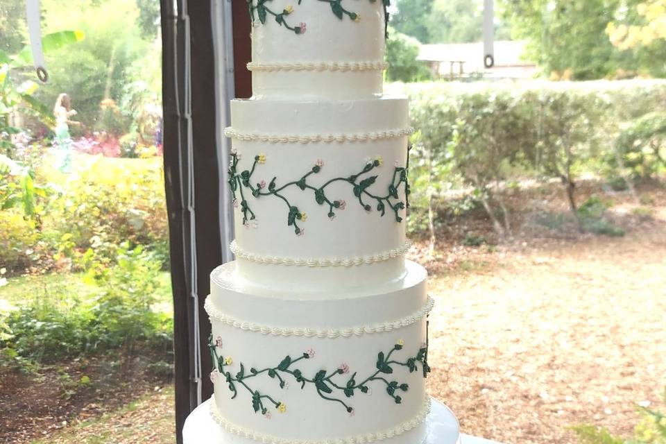 Piped flowers