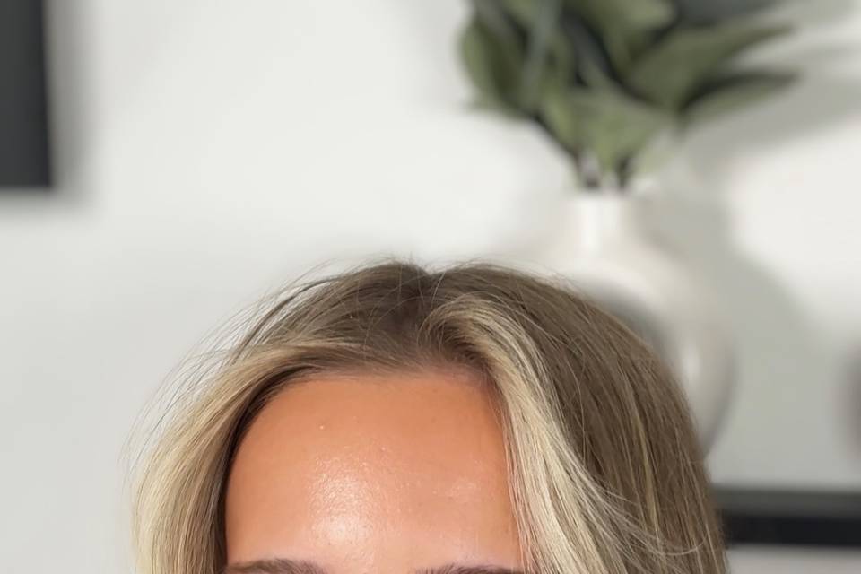 Dewy skin.