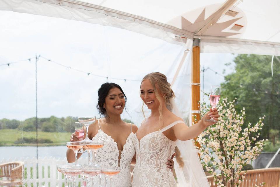 Cheers in the Marquee