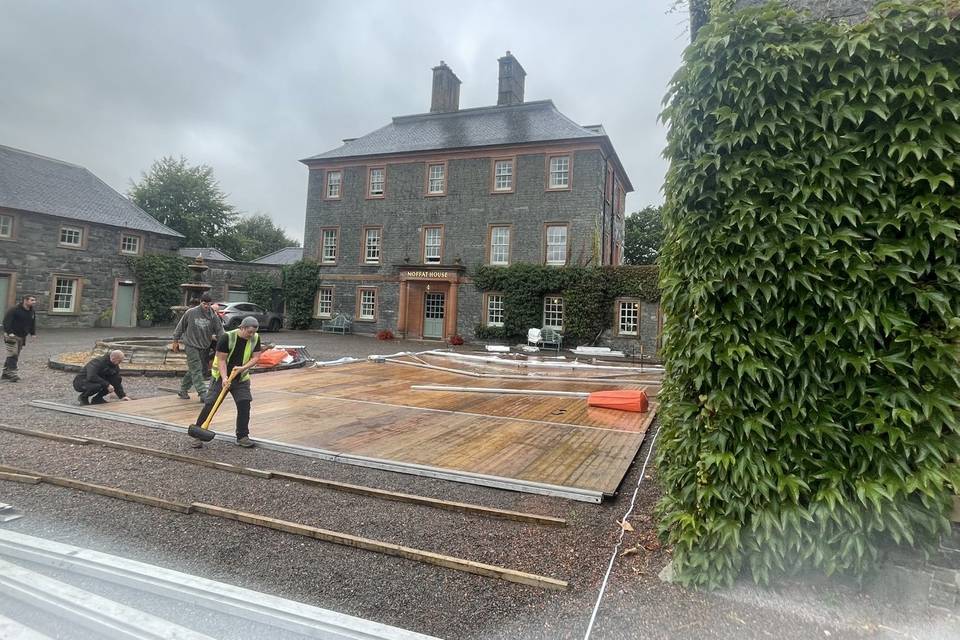 Build in progress at Estate