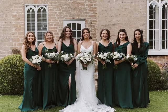 Wedding party bouquets