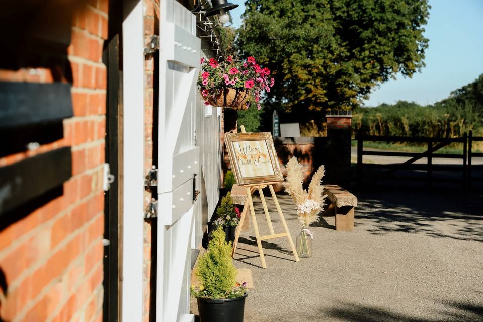 Outside stables