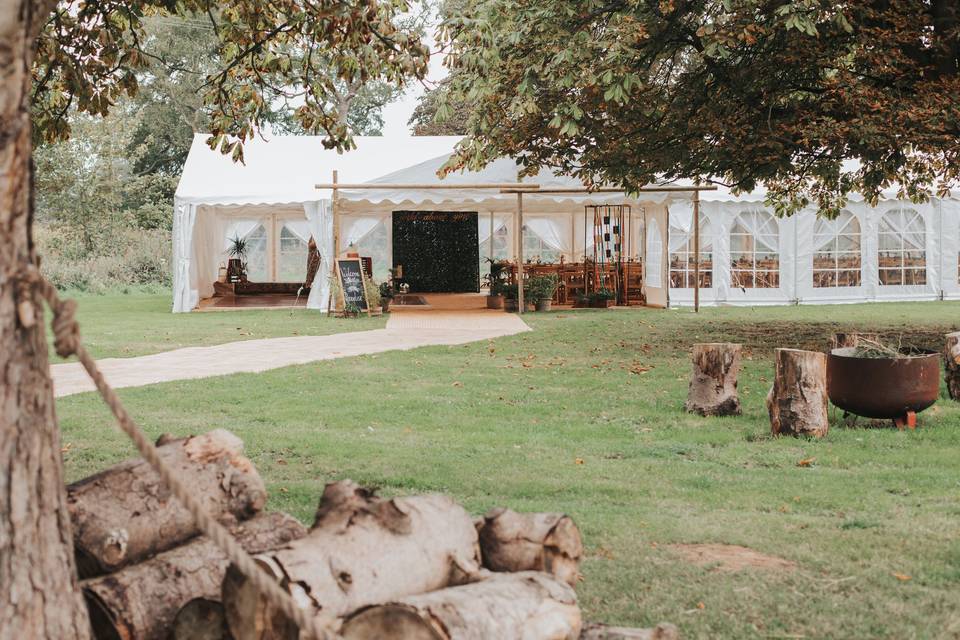 Marquee in the Paddock