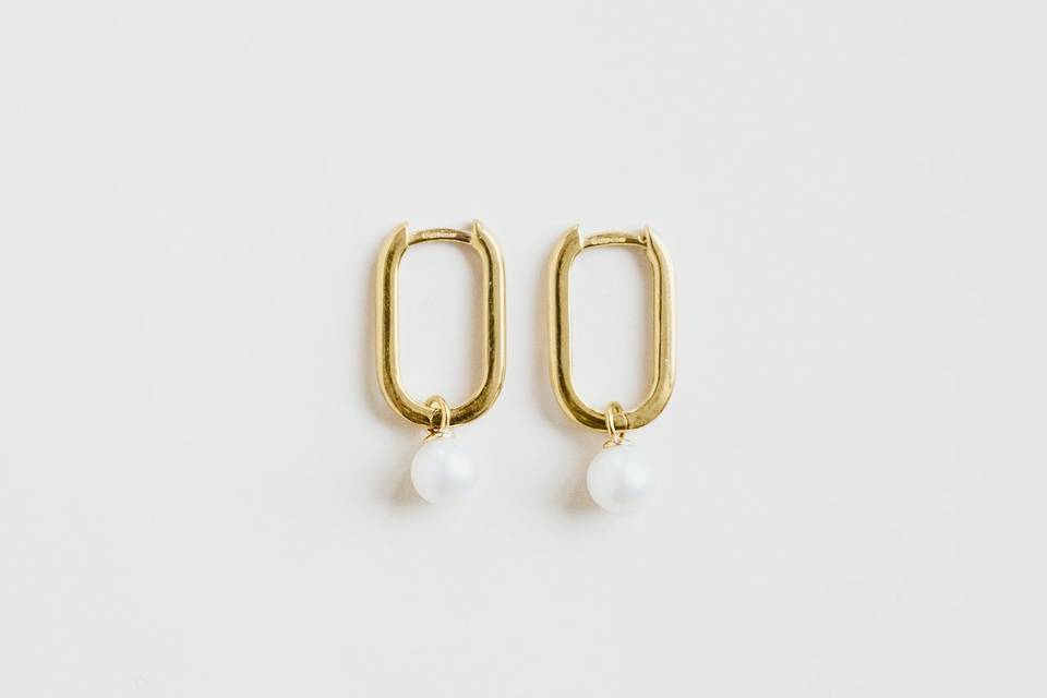 Pearl earrings