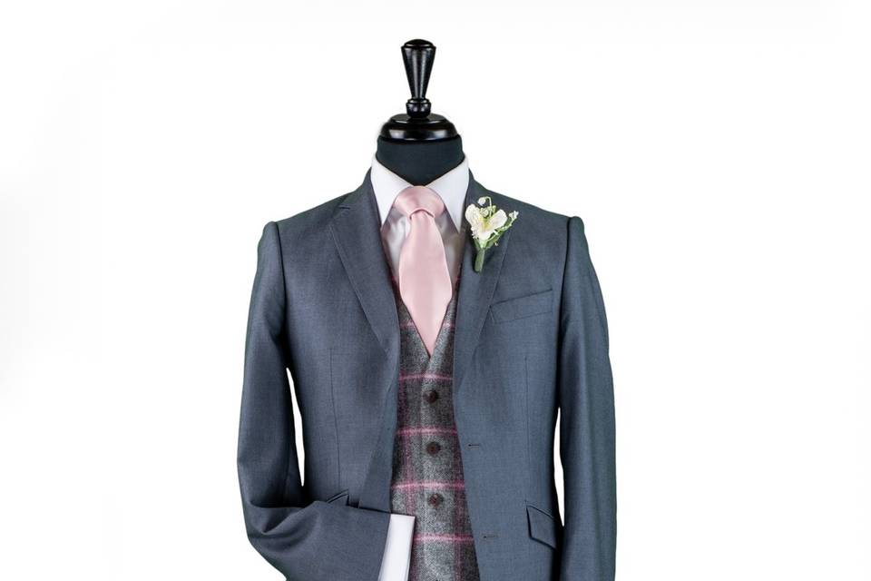 Dark grey lounge suit