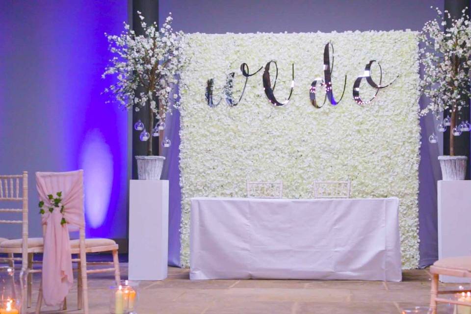 Ceremony decor