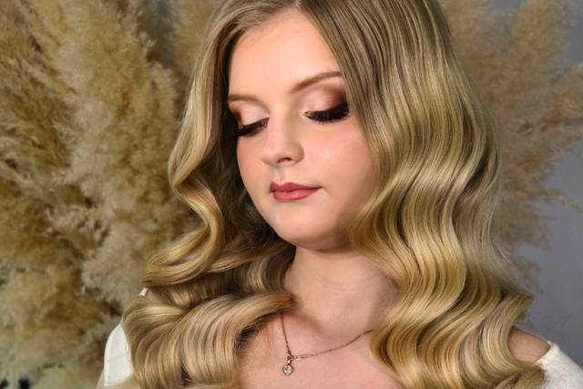 Glam bridal makeup and Hollywo