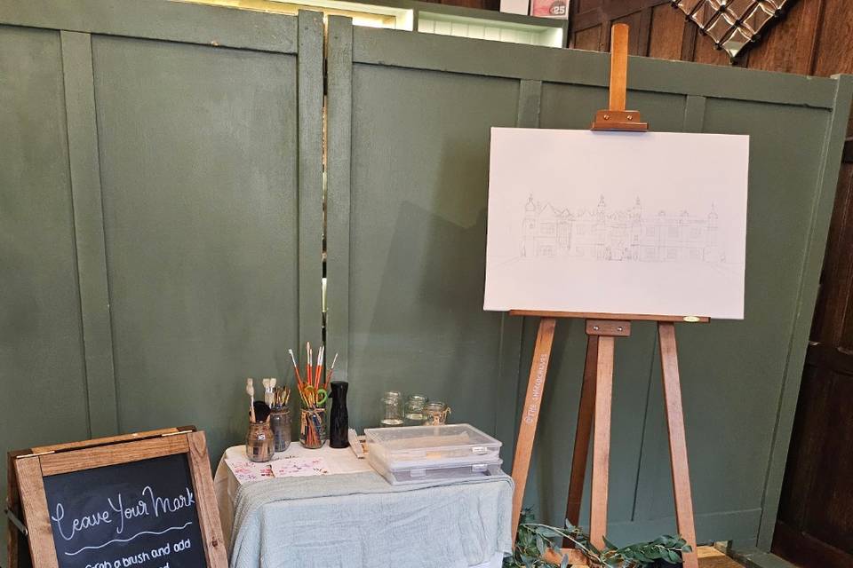 My first event set up!