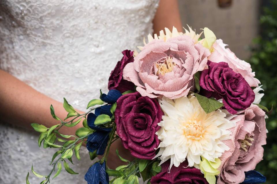 Bride holding bouquet - Our Dream Photography