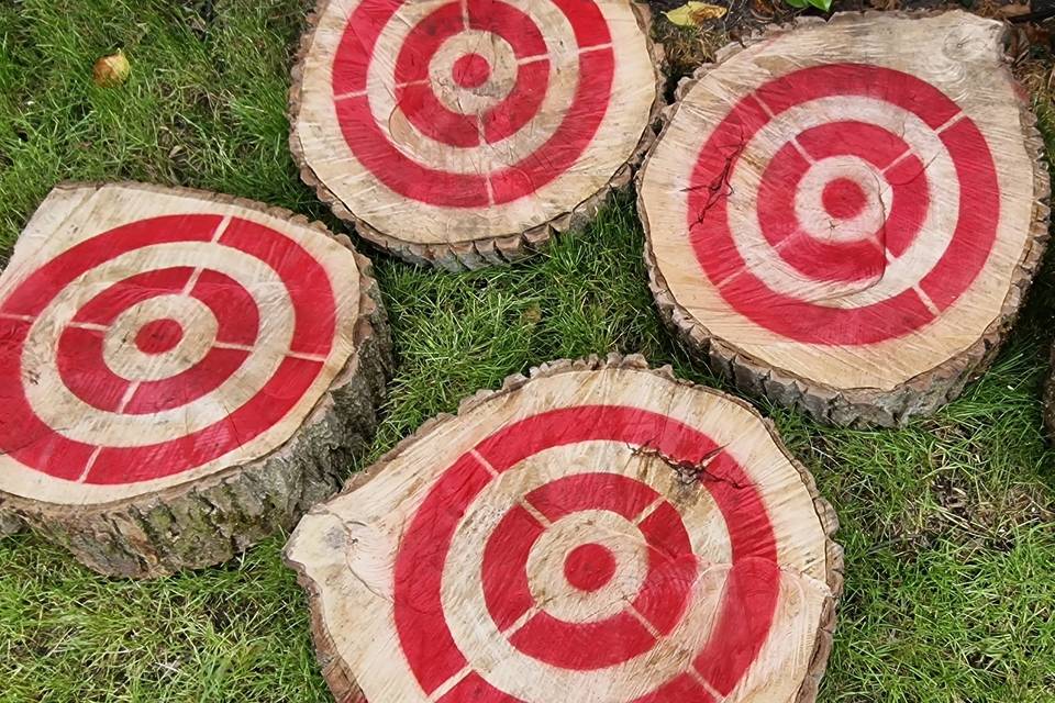 Wooden targets for main range