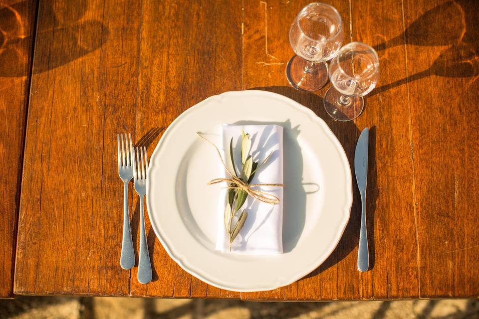 Rustic place setting