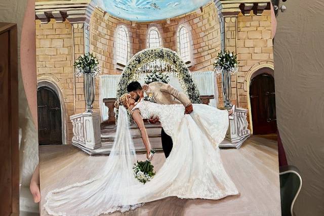 Live Wedding Painting