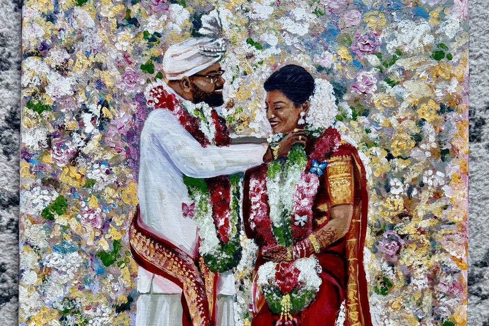 Live Wedding Painting
