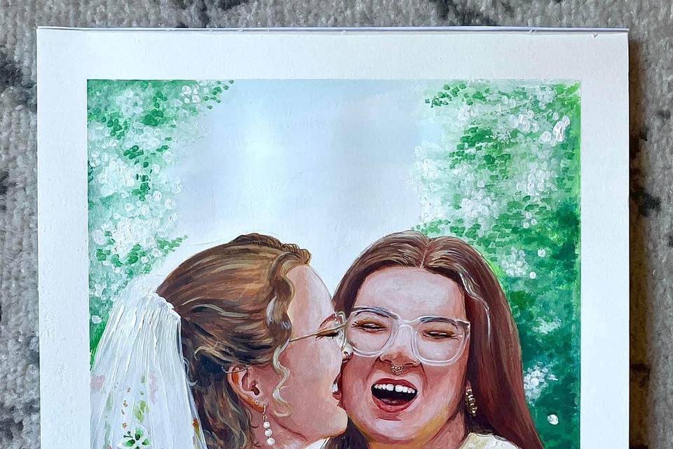 Live Wedding Painting