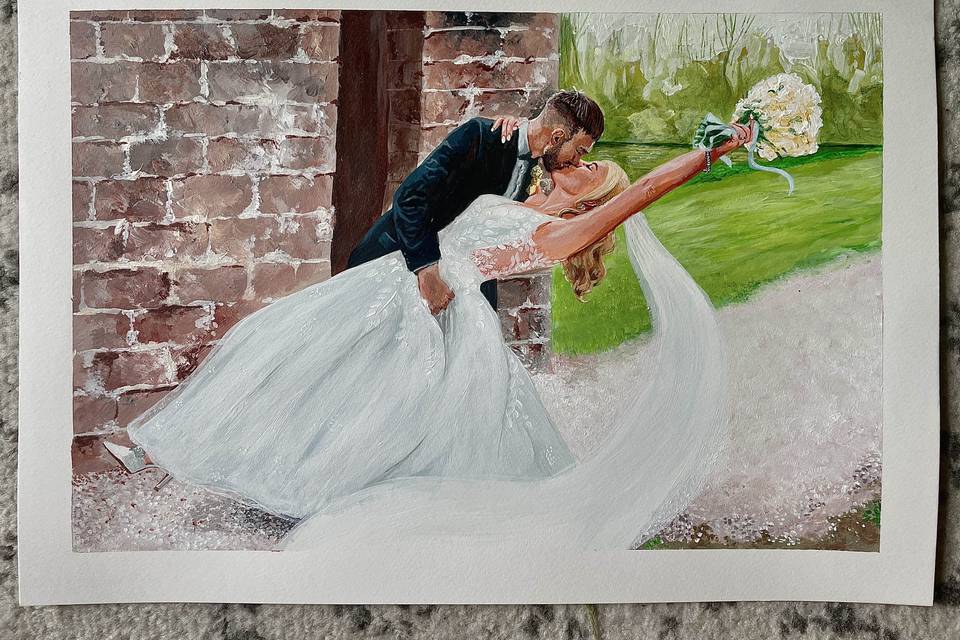 Live Wedding Painting