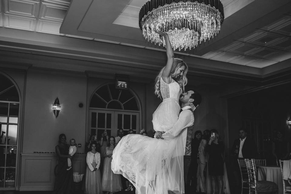 First Dance Lift B&W