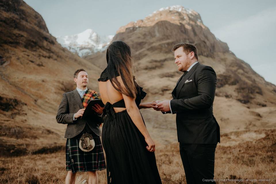 Elopement in the mountains