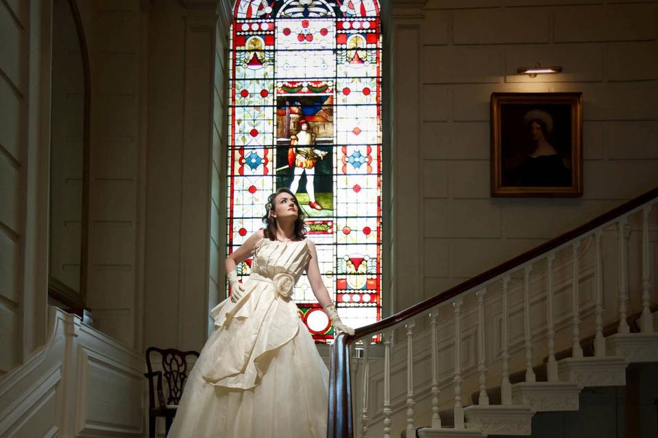 Bride on Staircase