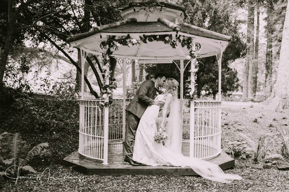 Bride on Staircase