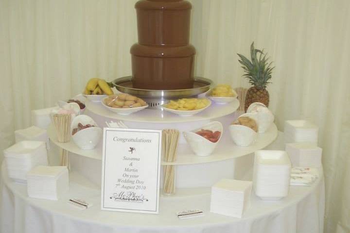 Chocolate fountain for hire