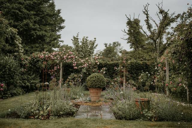 Mature walled gardens