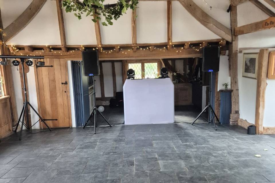 Private barn wedding
